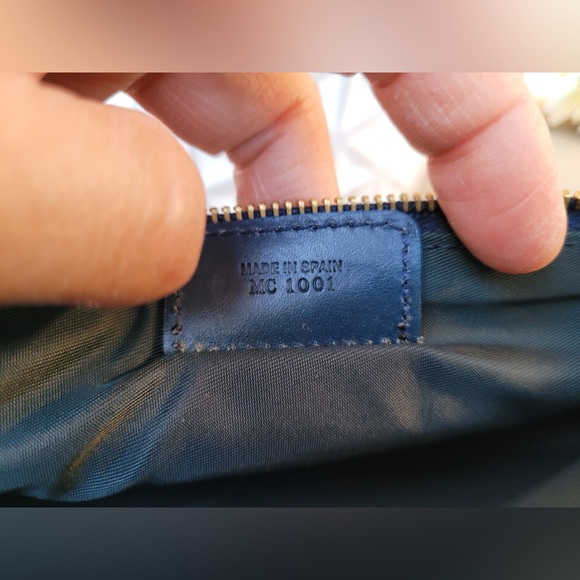 DIOR Monogram Mini Saddle Pochette Navy - Picture 7 of 16